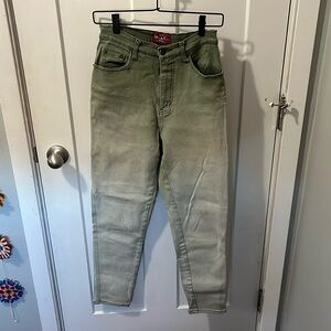 Vintage Green Ombré Jeans